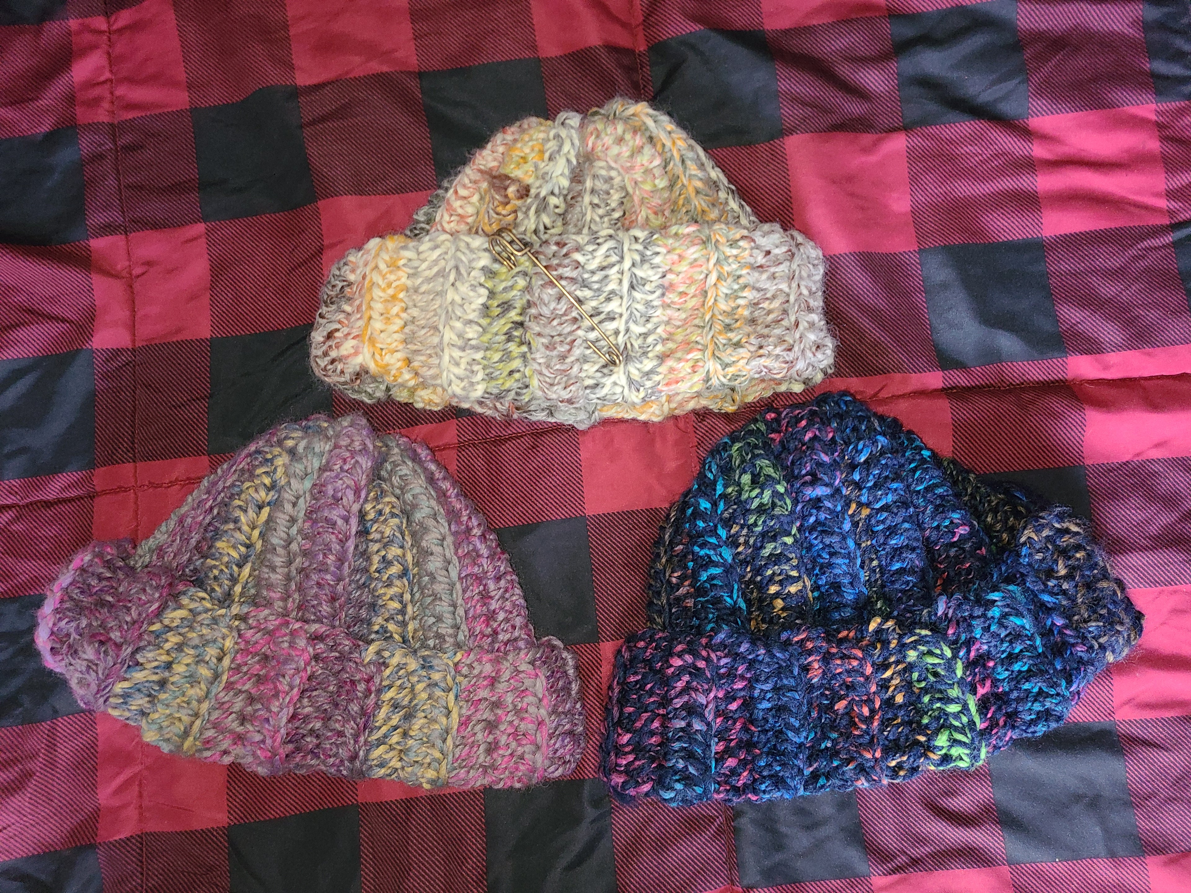 Crocheted Bolo Beanie Hat