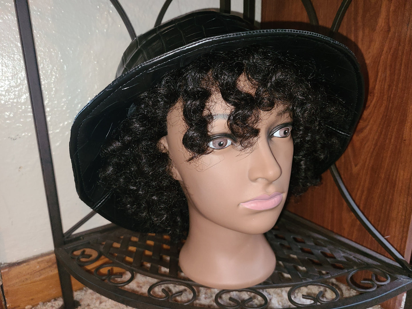 Faux Leather Bucket Hat