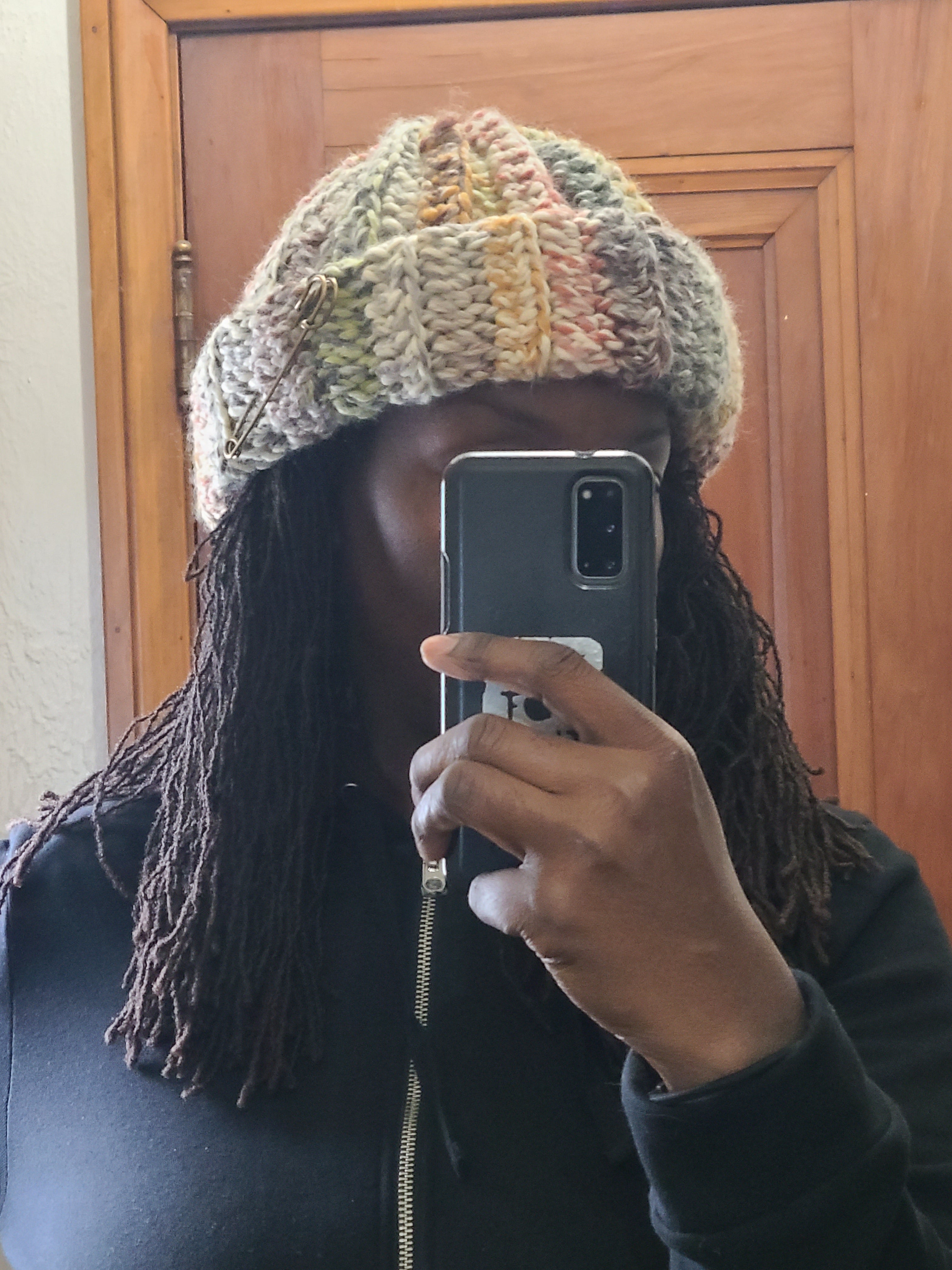 Crocheted Bolo Beanie Hat