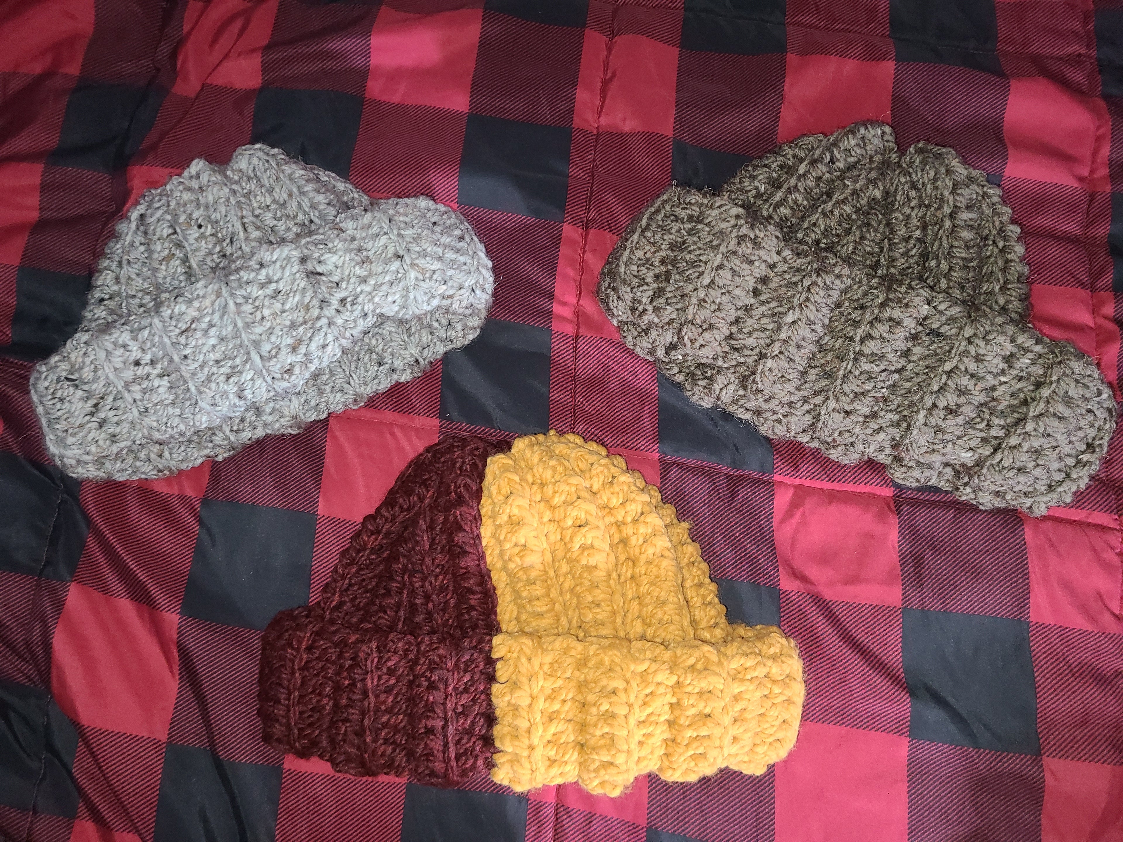 Crocheted Bolo Beanie Hat