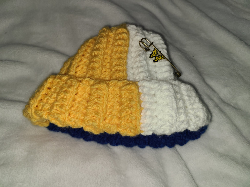 Crocheted Bolo Beanie Hat