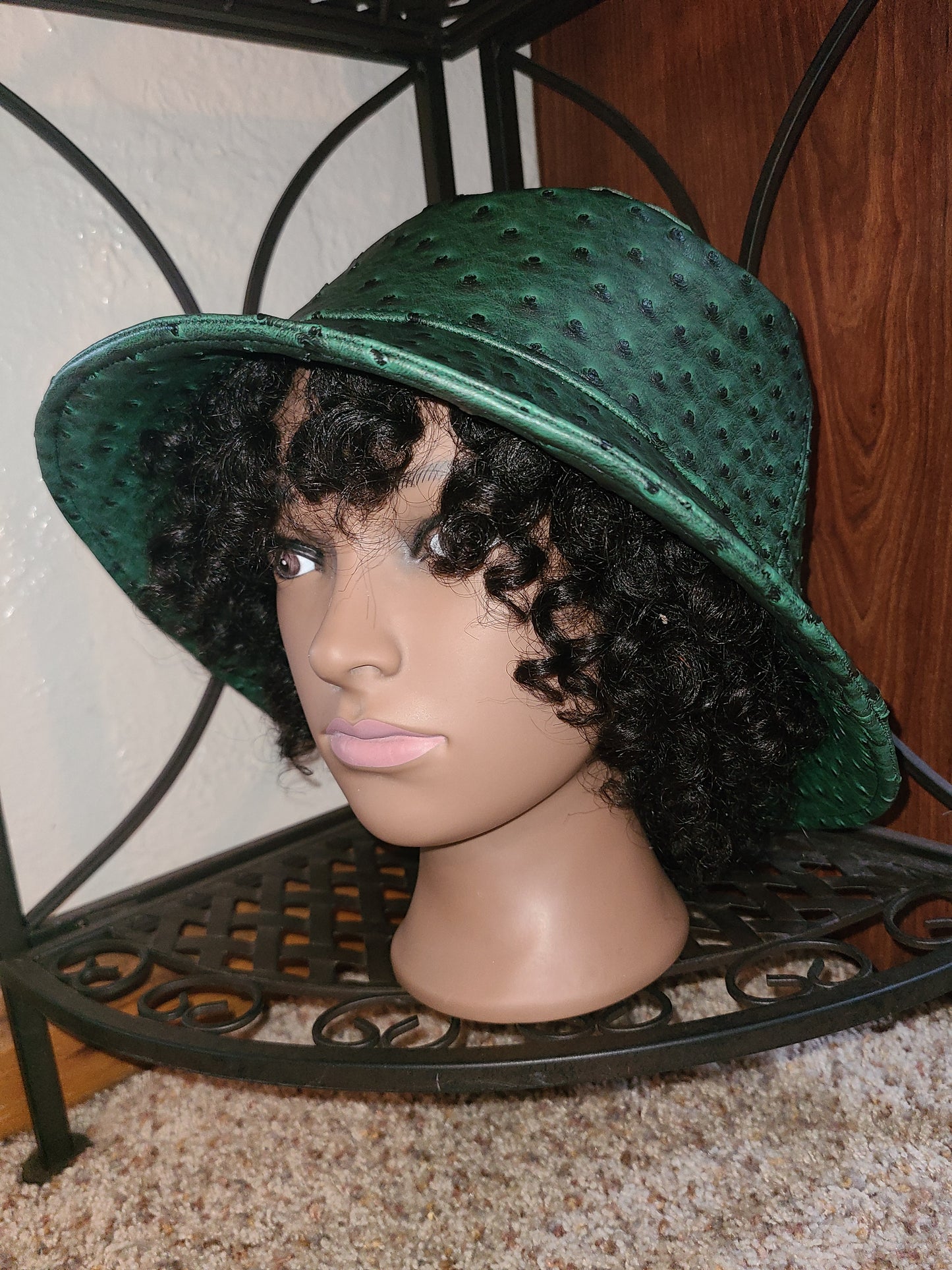 Faux Leather Bucket Hat