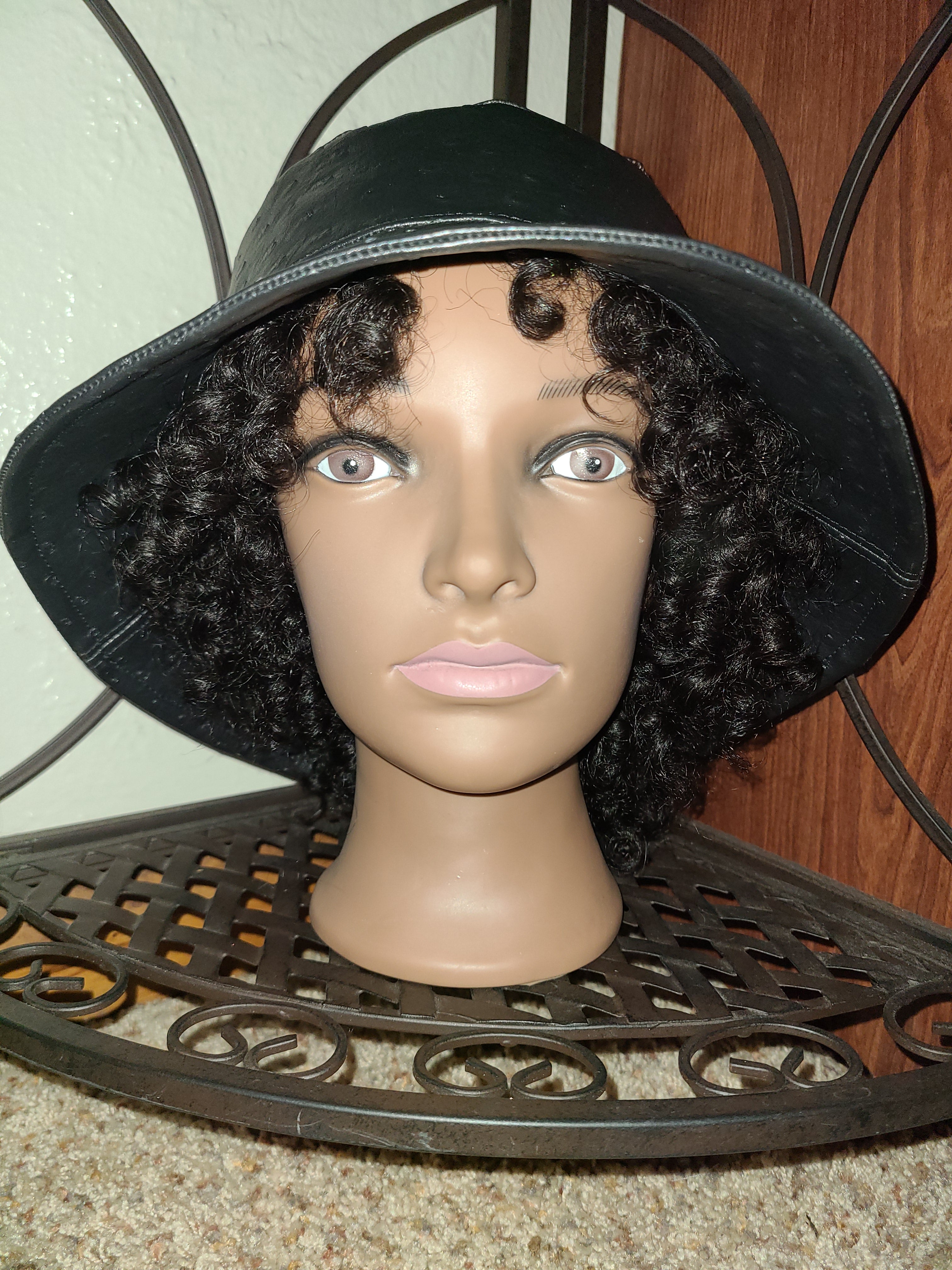 Faux Leather Bucket Hat